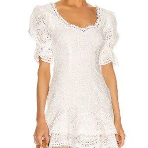 SIMKHAI Meg Puff Sleeve Mini Dress - Size 14 Runs Very Small